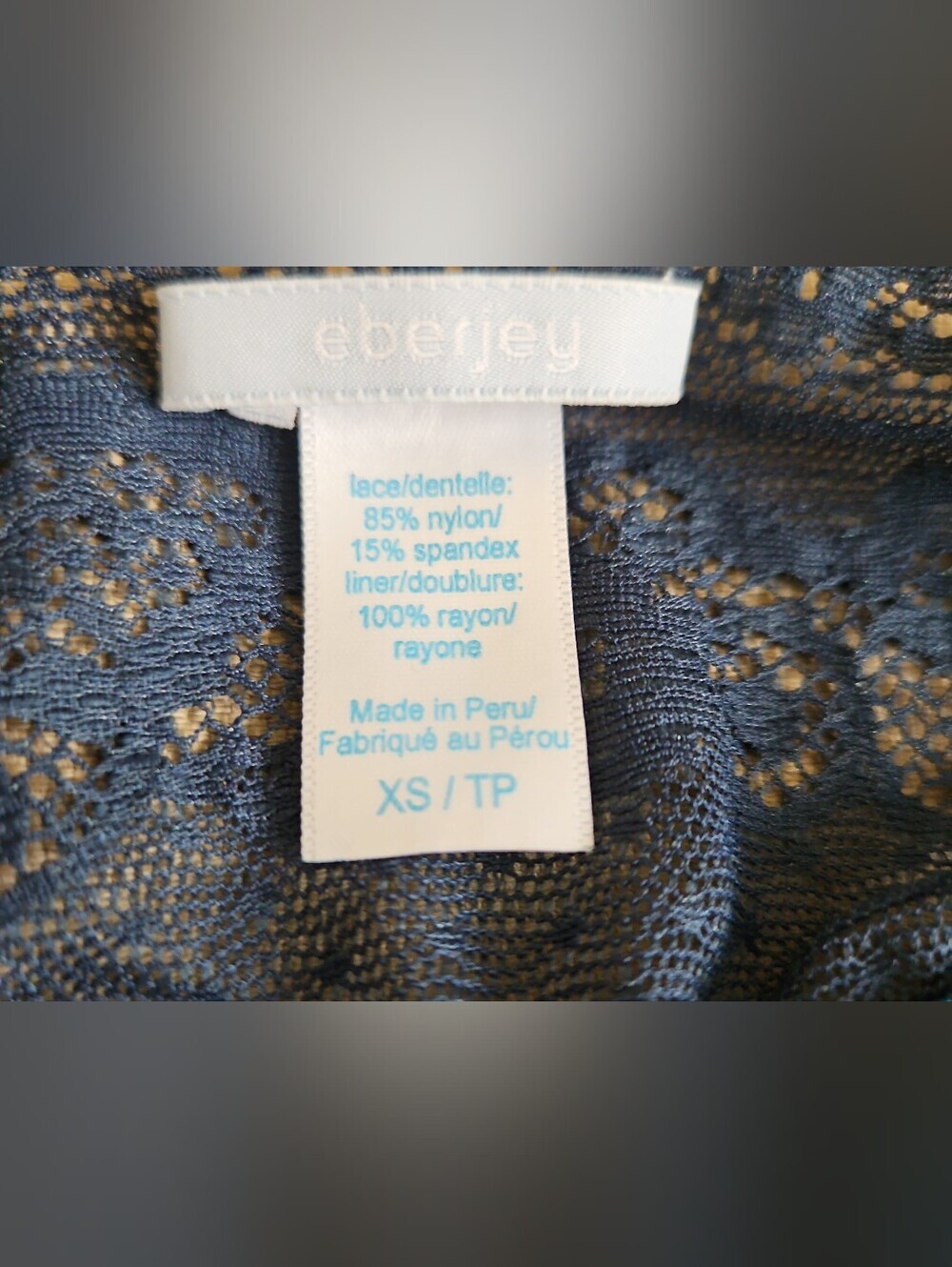 Eberjey Anouk Longline Bralette NWT XS Petrl Lace Soft Cup Wireless - Picture 8 of 8